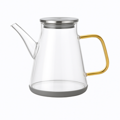 Glass Jug with Steel Cap 500ml – Heat-Resistant Oil &  Liquid Dispenser