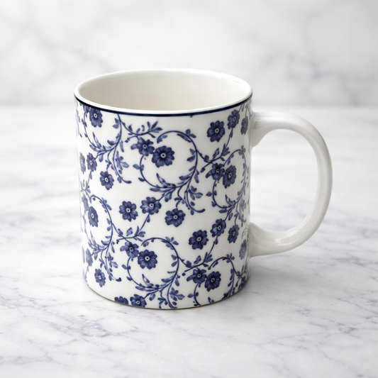 350ml Floral Mug – Classic Printed Tea & Coffee Mug - Habitt