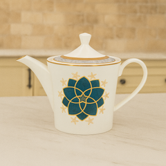 Luxury Ceramic Tea Pot – Elegant Floral Design (MK-208)