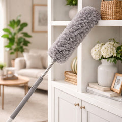 Grey Microfiber Duster 2.8 MTR – Extendable Long Handle Dust Cleaner for Home