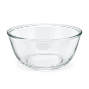 4-Piece Clear Glass Bowl Set – 1600 ml Large Multi-Purpose Mixing & Serving Bowls - Habitt