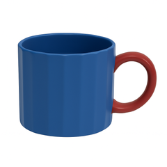 250ML Colour Pop Ceramic Mug – Red, Yellow, Blue & Green Variants with Contrasting Handles