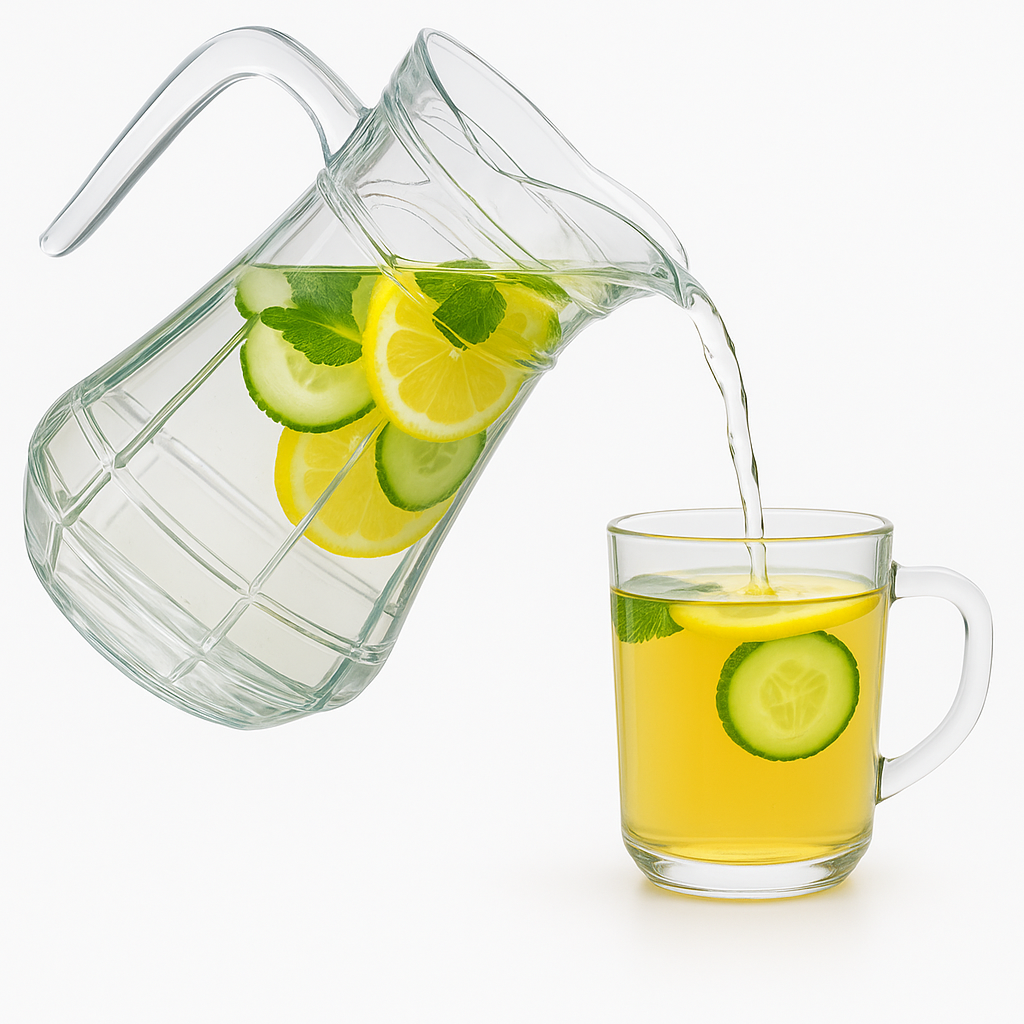 Deli Glassware Jug 1.7L (YZH-36) – Premium Borosilicate Glass Water & Juice Pitcher