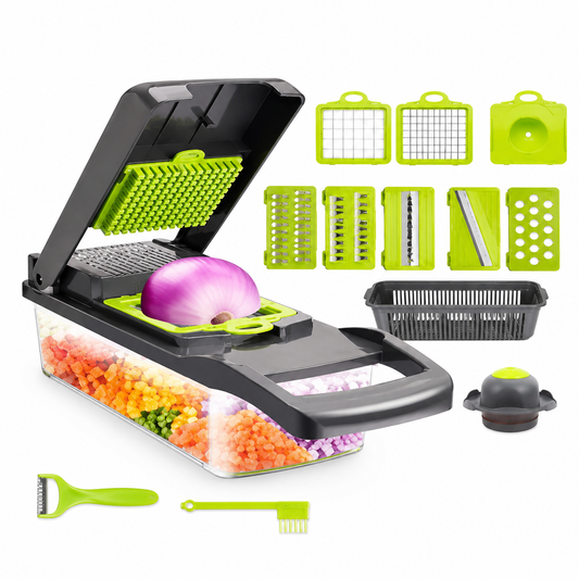 Yinghang 16-in-1 Vegetable Cutter | Multifunction Manual Food Chopper & Slicer Set - Habitt
