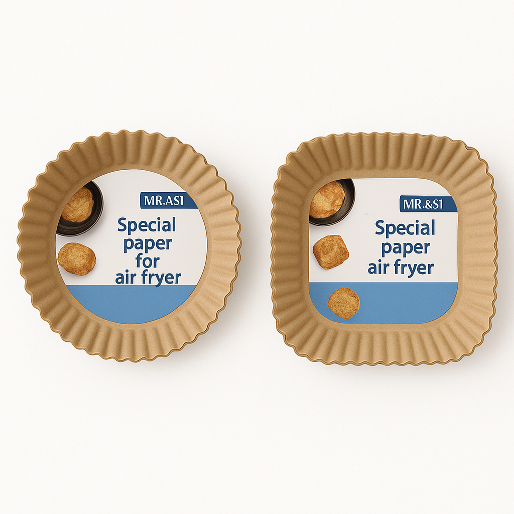 Air Fryer Paper Liners – 160mm × 40mm Disposable Baking Sheets