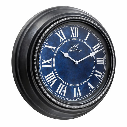 Heritage Wall Clock Ocean 2 – 18 Inch Classic Roman Numeral Decorative Wall Clock - Habitt