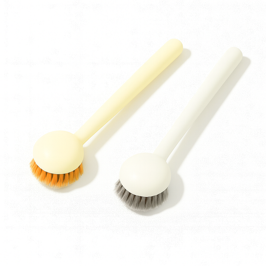 Rotatable Kitchen Pot Brush – 360° Scrub Head with Handle Assorted