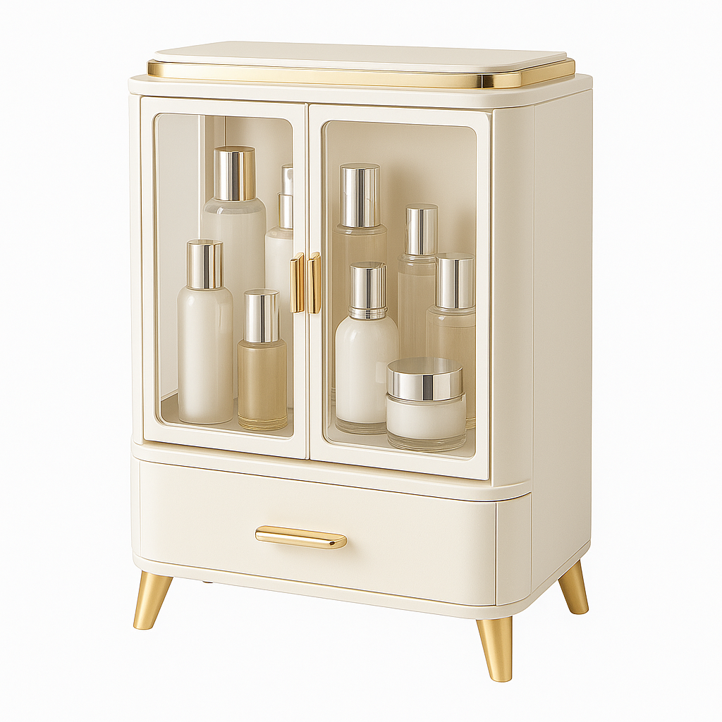 Square Vanity Organizer – Luxury Makeup & Skincare Storage Box