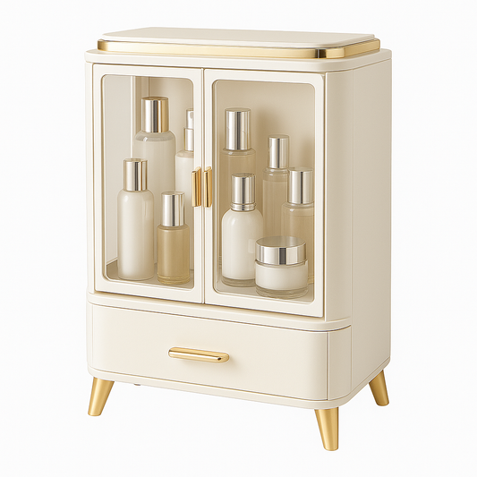 Square Vanity Organizer – Luxury Makeup & Skincare Storage Box