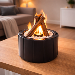 Bonfire Flame Effect Humidifier – USB Rechargeable with Remote Control - Habitt