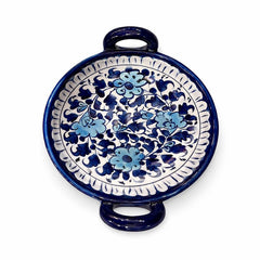 Handcrafted Blue Pottery Deep Karahi Bowl