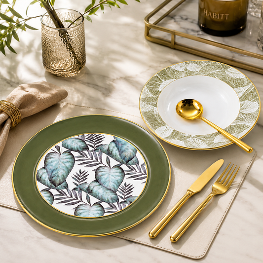 18 PCS Complete Plate Set – Luxury Dining Tableware Collection
