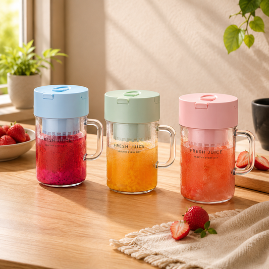 Assorted portable juice blender