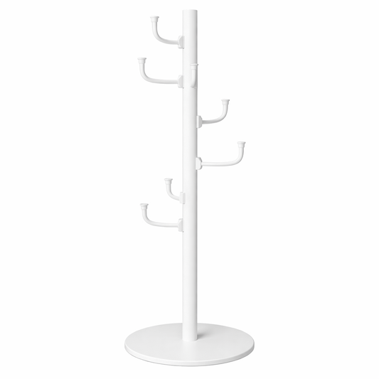 Modern Multifunctional Clothes Holding Rack with Circular Base – Space-Saving Coat Stand with Multi Hooks for Home & Office - Habitt