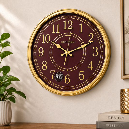 HERITAGE Wall Clock Momentum 15" – Royal Vintage Edition