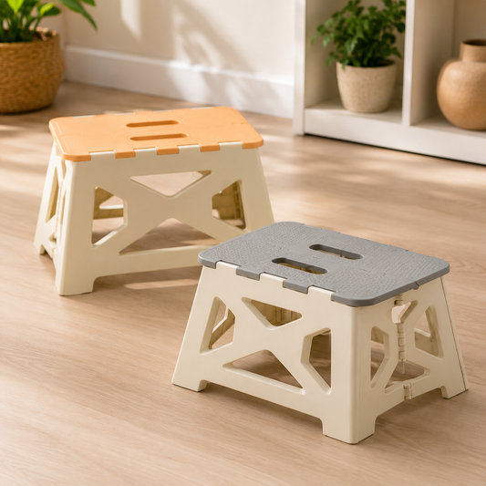 Large Folding Stool Assorted – Portable Foldable Step Stool for Home & Everyday Use