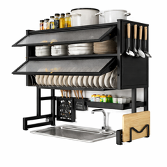 Two Layer Kitchen Sink Rack – 85 cm