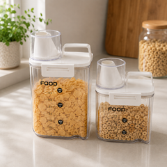 Acrylic Cereal Storage Jar with Pouring Spout – Available in 1L, 1.8L & 2.5L