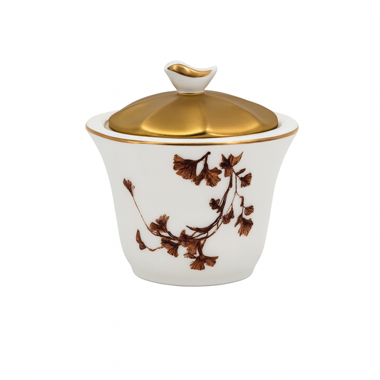 Luxury Flower Sugar Pot – Elegant Ceramic Storage Jar
