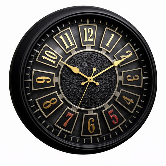 Heritage Wall Clock Trax – 14.50 Inch Plastic Luxury Decorative Wall Clock