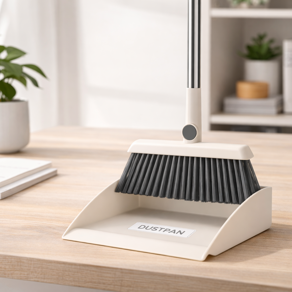 Wall Mounted Dust Pan with Long Handle