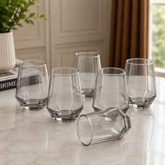 Clear Tumbler Glass – Modern Everyday Drinking Glass (340 ml)
