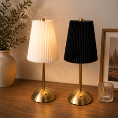 Umbrella Table Lamp – Black & White