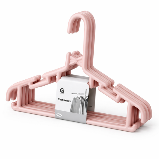 Clothes Hanger Set of 4 – Space-Saving Multi-Layer Plastic Hangers for Closet Organization - Habitt