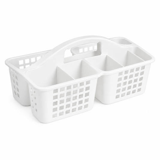 1 Pc Assorted Multipurpose Caddy Divided Organizer Basket – Portable Storage & Cleaning Supply Holder - Habitt