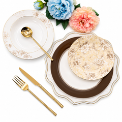 Royal 18-Piece Plate Set | Elegant Dining & Table Setting Collection