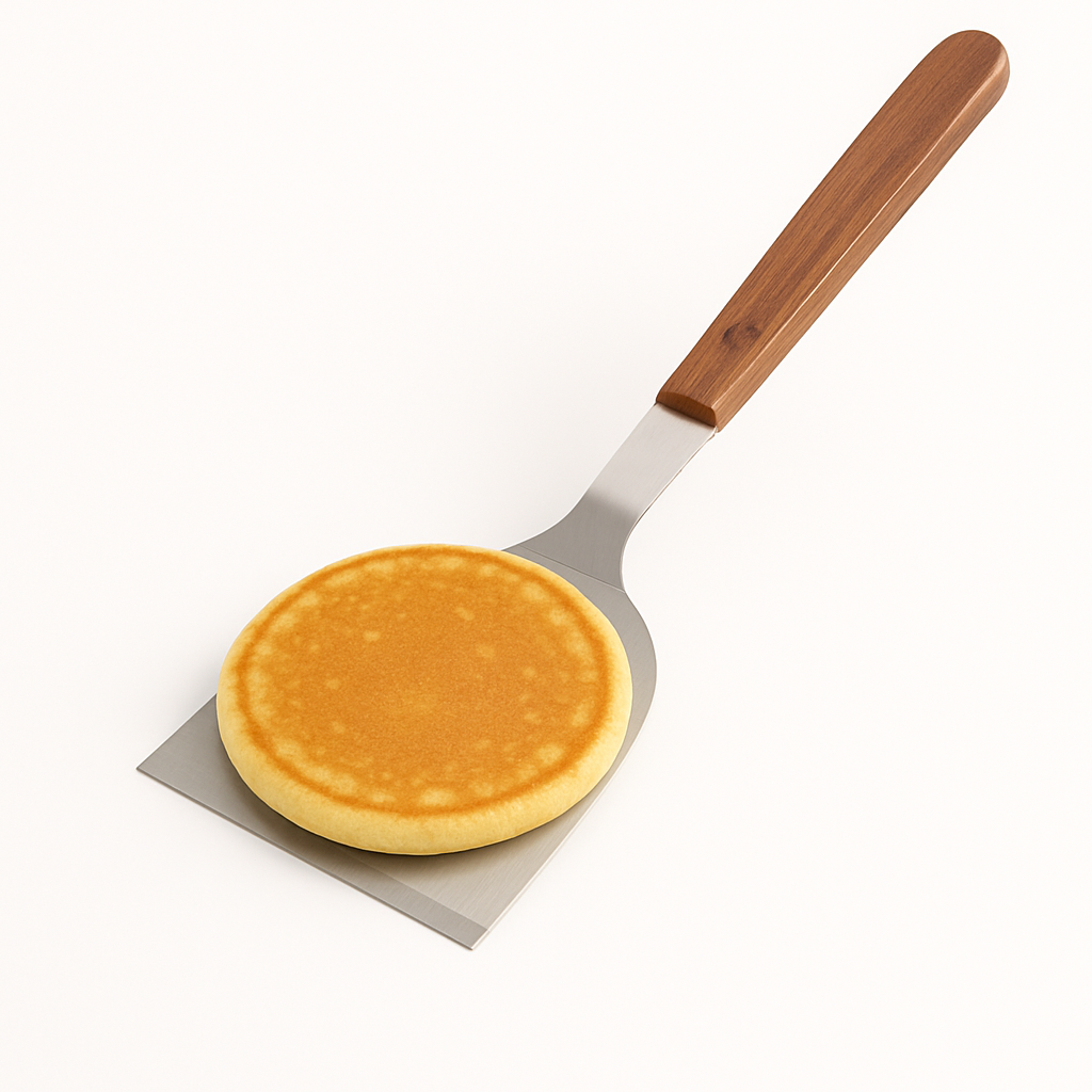 Stainless Steel Palta with Wooden Handle – Heavy-Duty Kitchen Turner