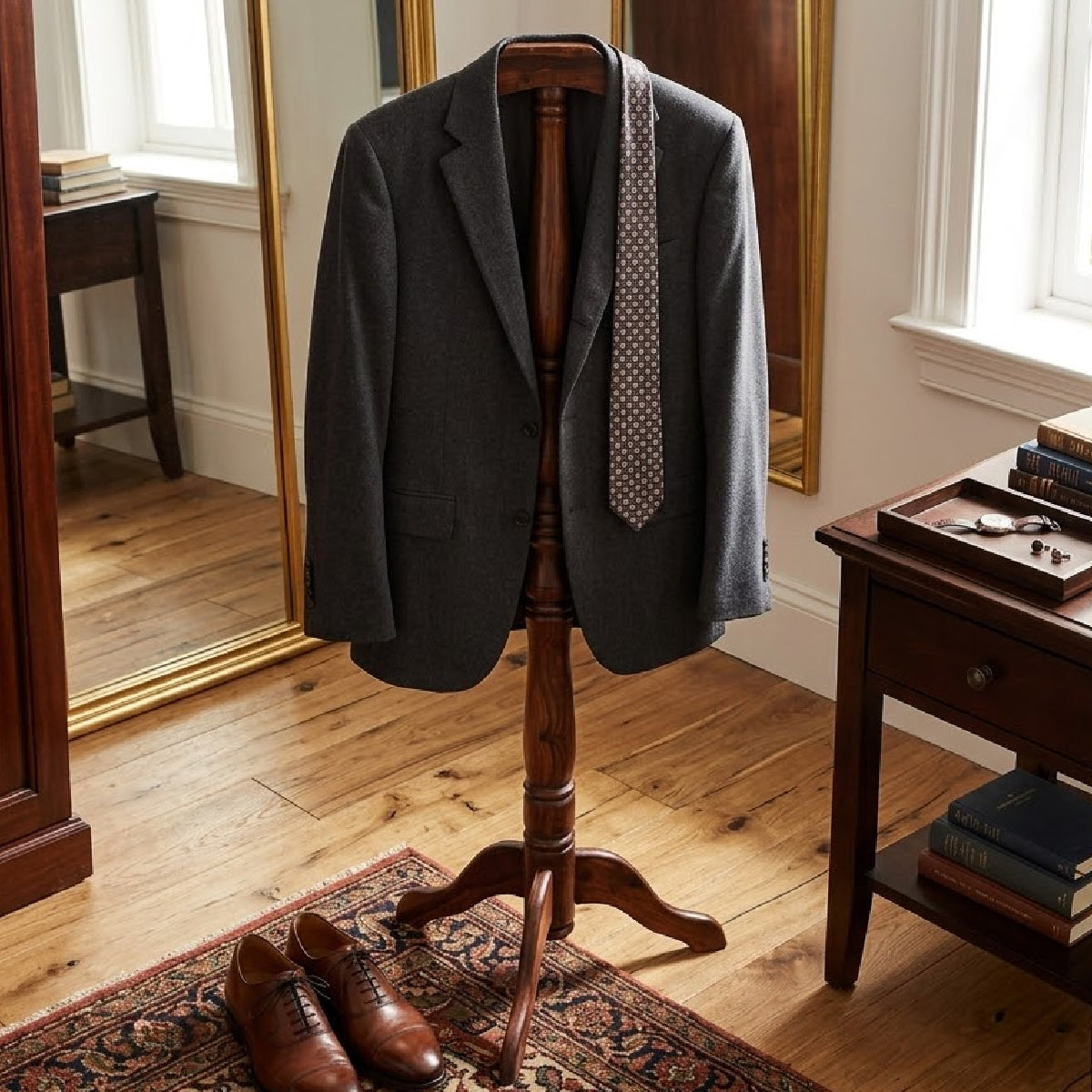 Curve Coat Hanger (Sheesham wood) - Habitt