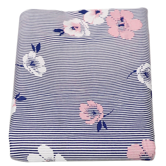 Blue Stripe Double Bed Sheet 90x96 - Habitt
