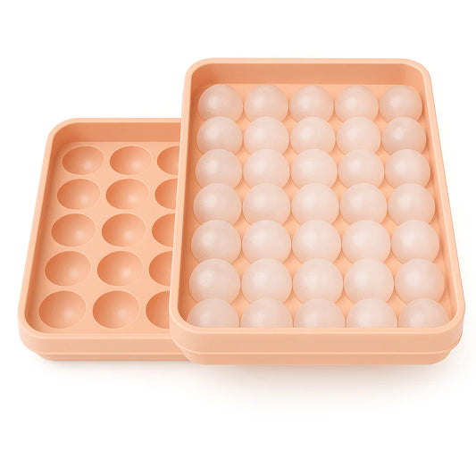 Ice Cube Ball Tray – 33 Pieces Orange