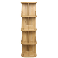 Pivot Wooden Shelf Console – Modern Multi-Tier Organizer