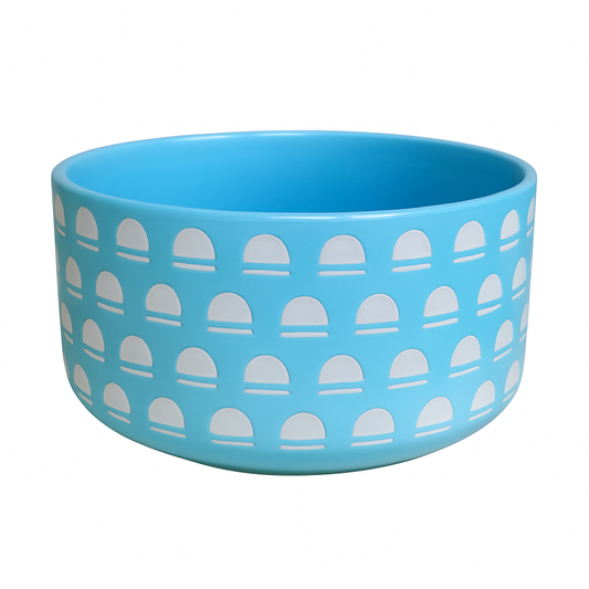 760ML Patterned Ceramic Bowl – Cyan, Blue, Pink, Purple, Grey | Designer Serving Bowls for Snacks, Soups & Salads