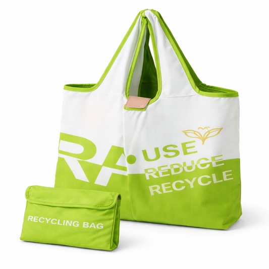 Eco-Friendly Foldable Recycling Bag – Reusable PET Storage Tote with Compact Pouch - Habitt