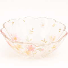 Daisy Bowl Clear – Floral Glass-Style Serving Bowl