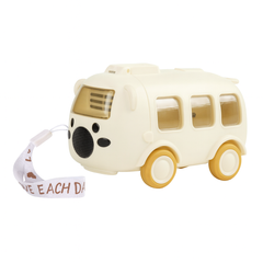 1Pc Cute Bus-Shaped Water Bottle (Assorted) – Portable Kids Drinking Bottle with Strap