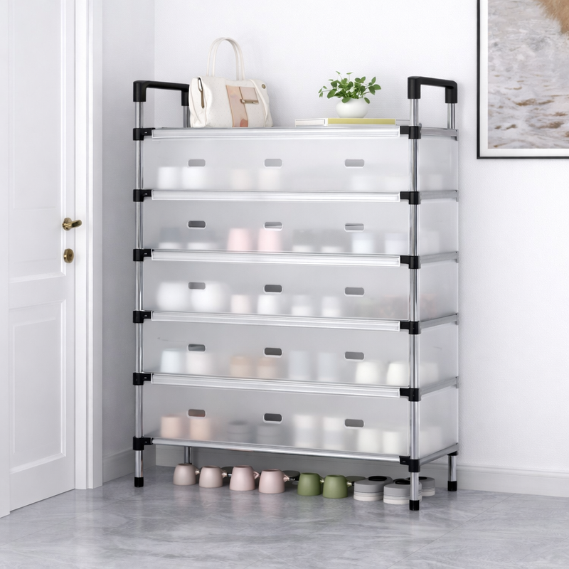 Shoe Organizer – Stackable Shoe Storage Rack - Habitt