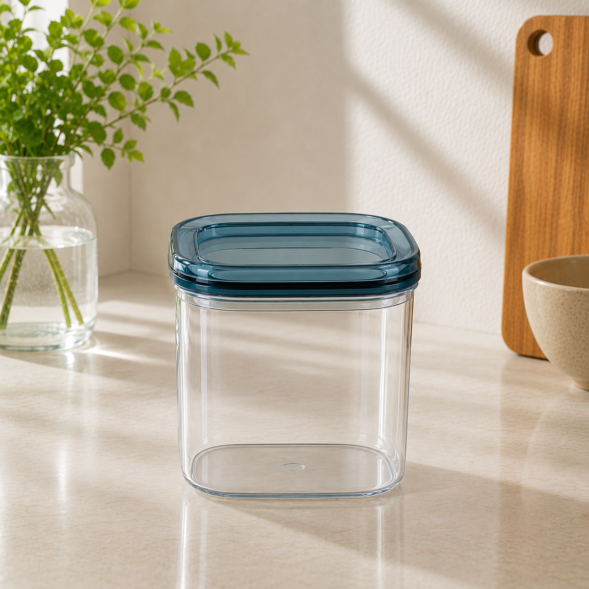 Transparent Storage Jar with Plastic Cap | Available in 500ML, 1000ML & 1500ML