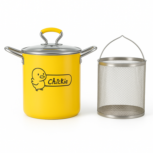 Mini Deep Fryer Pot with Oil Filter & Basket
