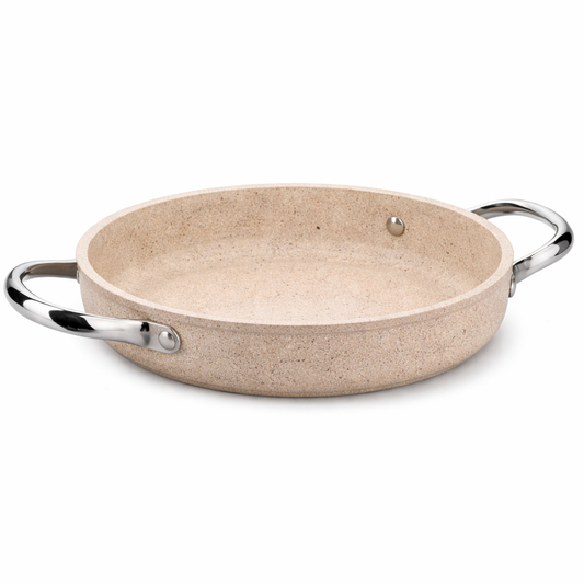 Granita Aluminum Omelette Pan 20 cm – Nonstick Granite Omelette & Egg Frypan with Dual Handles - Habitt