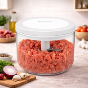 Ecoco Manual Food Processor – Hand-Pull Vegetable Chopper & Mincer for Kitchen Use - Habitt