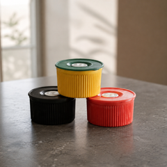 Assorted 3Pcs Stacked Bowls-Lines-5204