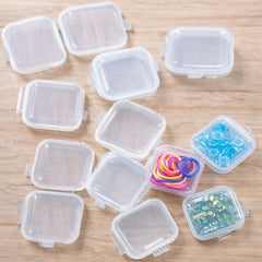 12 PCS Plastic Jewelry Storage Box – Mini Transparent Organizer Set