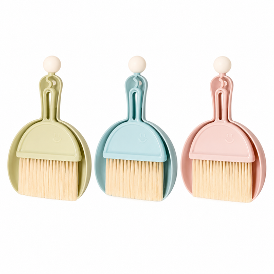 Mini Dustpan + Brush Set | Cute Portable Cleaning Brush with Dustpan - Habitt
