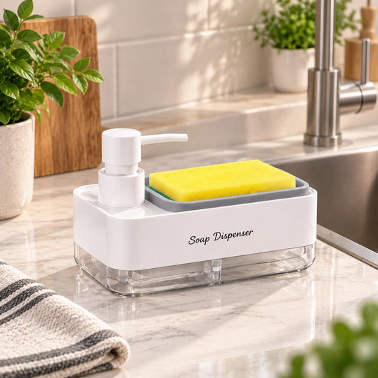Soap Pump And Sponge Caddy | Kitchen Sink Organizer