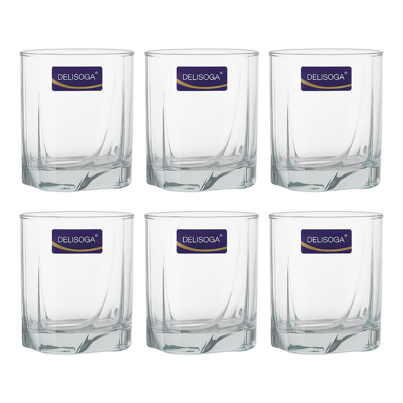Clear  Tumbler 355 ml – Set of 6 - Habitt
