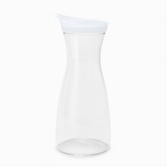 1 Litre Juice Bottle – Premium Clear Bottle with Black, White & Yellow Lid Options - Habitt